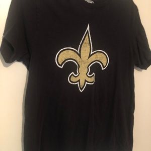 New Orleans Saints Black Tee